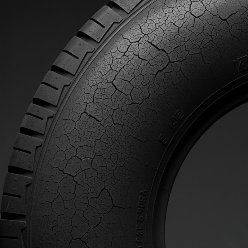 Tire Cracking Illustration